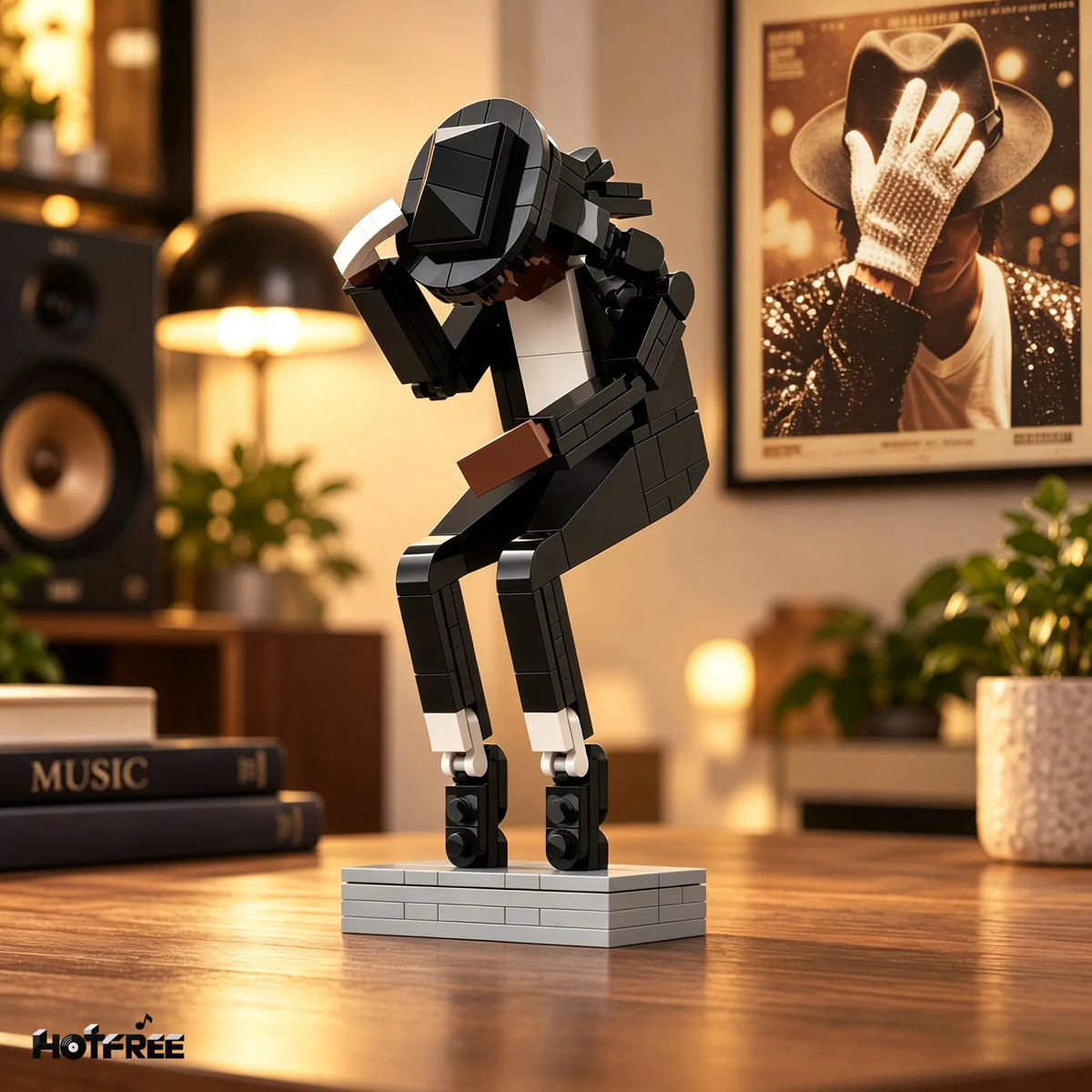 Building Block Toy for Assembling Michael Jackson, Classic Dance Pose Figure, Tribute to a Legendary Icon, Gift for Michael Jackson Fans