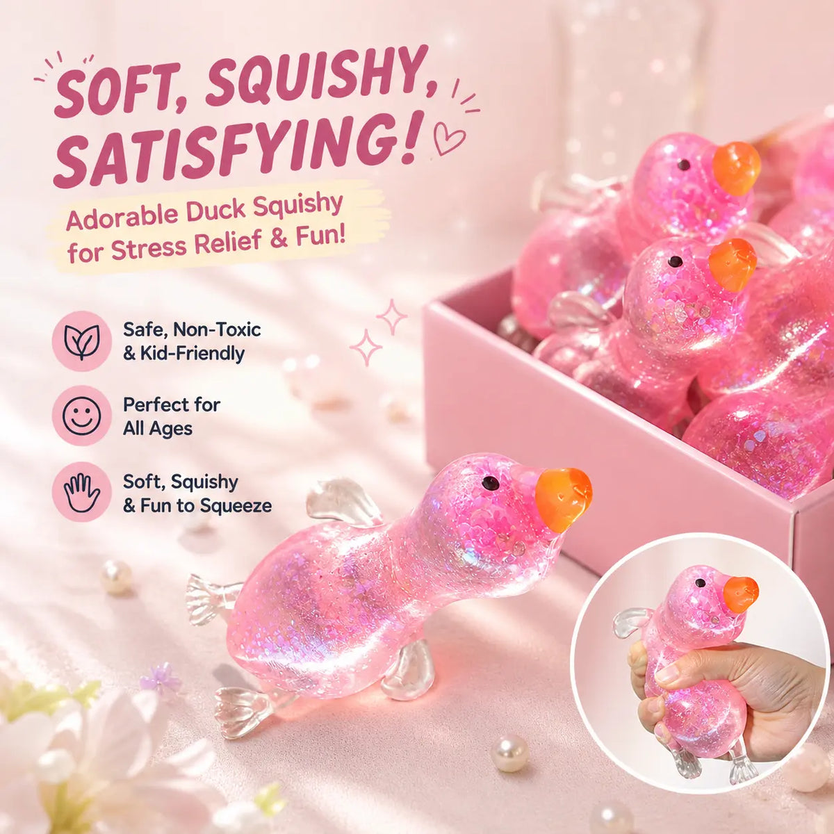5 PCS Halloween Squishy Fun Box Sensory Toys, Slow Rising Ghost & Malt Sugar Texture Glitter Pumpkin Squishies, Soft Stretchy Squeeze Fidget Toys for Stress Relief, Halloween Gifts & Goodie Bag Stuffers, Kids Adults Trick or Treat Party Favors Backtoschoo