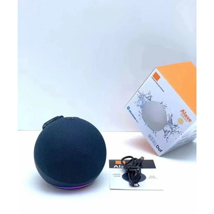 Mini RGB Multifunctional Portable Wireless Speaker with Button, Built-In Li-Ion Cell, Compact Stereo Audio, USB Charging, Waterproof Subwoofer, RGB Lights for Outdoor/Home Use, Compatible with Smartphones & Memory Cards
