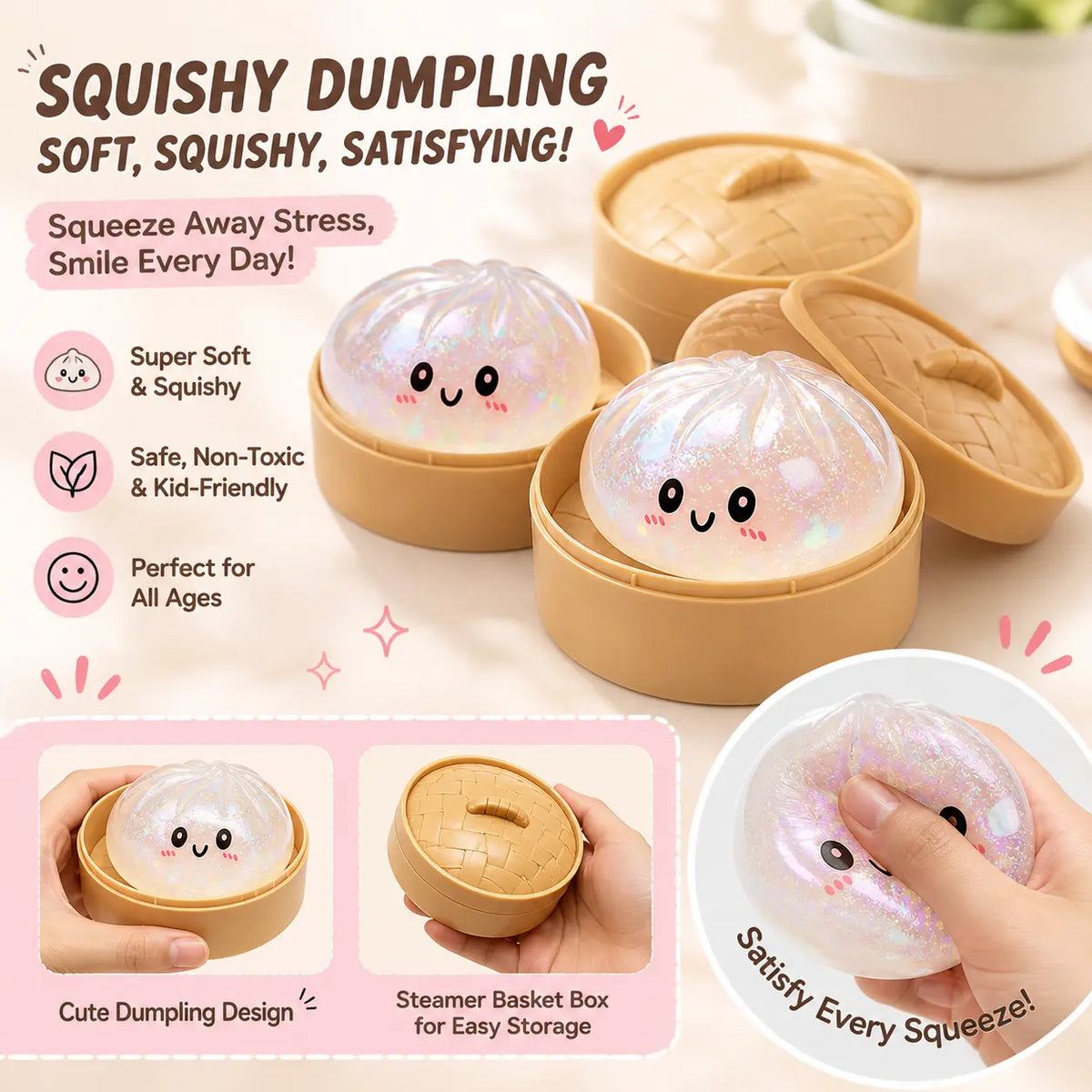5 PCS Halloween Squishy Fun Box Sensory Toys, Slow Rising Ghost & Malt Sugar Texture Glitter Pumpkin Squishies, Soft Stretchy Squeeze Fidget Toys for Stress Relief, Halloween Gifts & Goodie Bag Stuffers, Kids Adults Trick or Treat Party Favors Backtoschoo