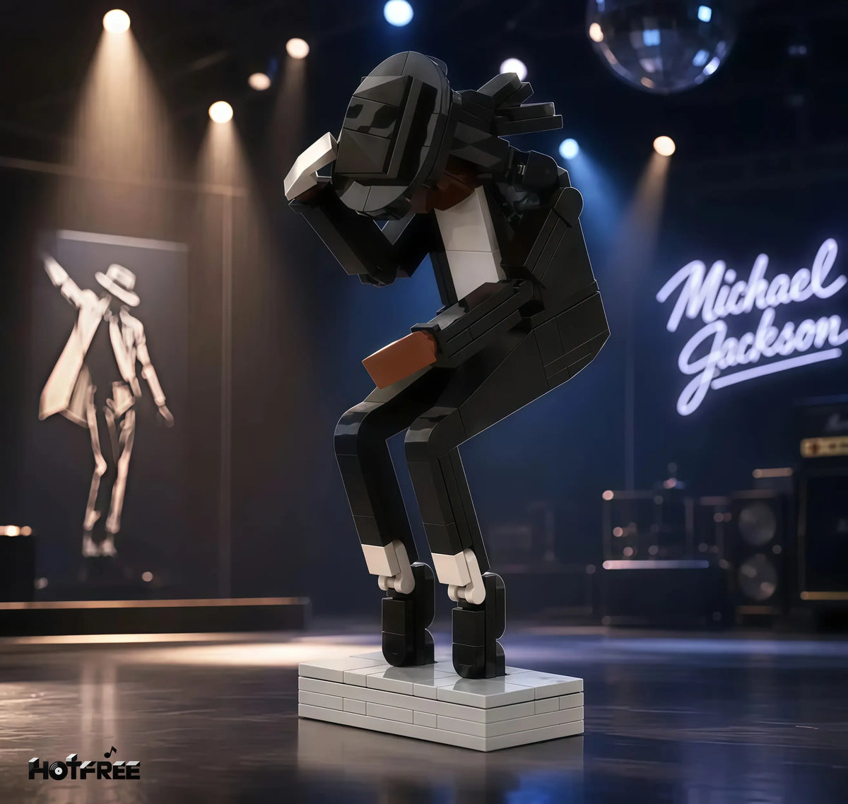 Building Block Toy for Assembling Michael Jackson, Classic Dance Pose Figure, Tribute to a Legendary Icon, Gift for Michael Jackson Fans